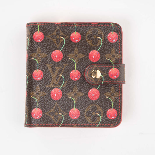 Louis Vuitton Murakami Cherry Porte Monnaie Zippy Wallet