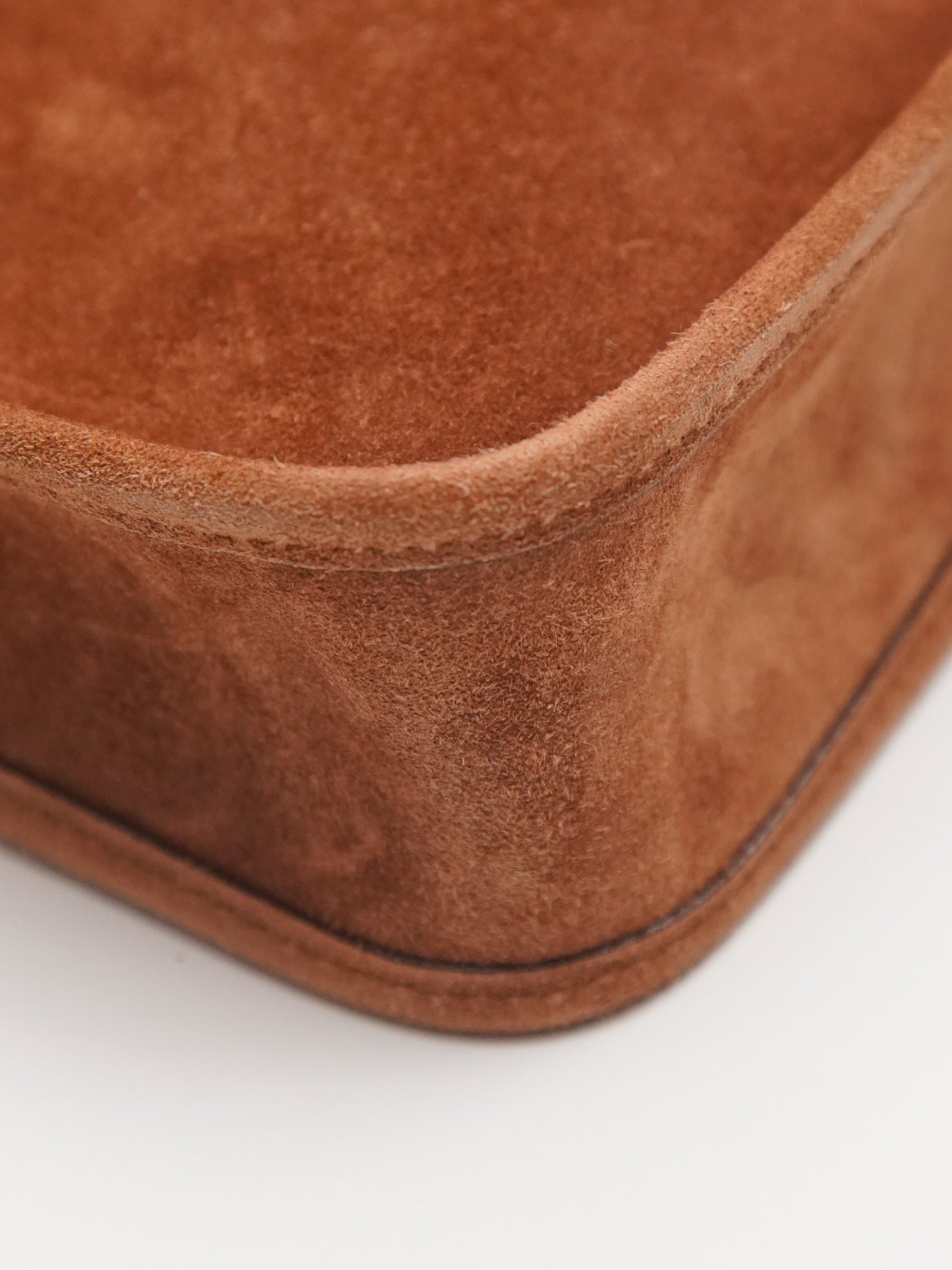 Hermes Vespa PM Shoulder Bag Suede ▢I Engraved Brown