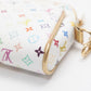 Louis Vuitton Kate Clutch Bag Pouch Canvas Multicolor White