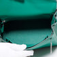 Hermes Kelly 25 Handbag Togo B Engraved Vert Vertigo Silver Hardware