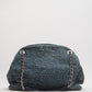 Chanel Camellia Chain Shoulder Bag Denim Blue