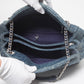 Chanel Camellia Chain Shoulder Bag Denim Blue