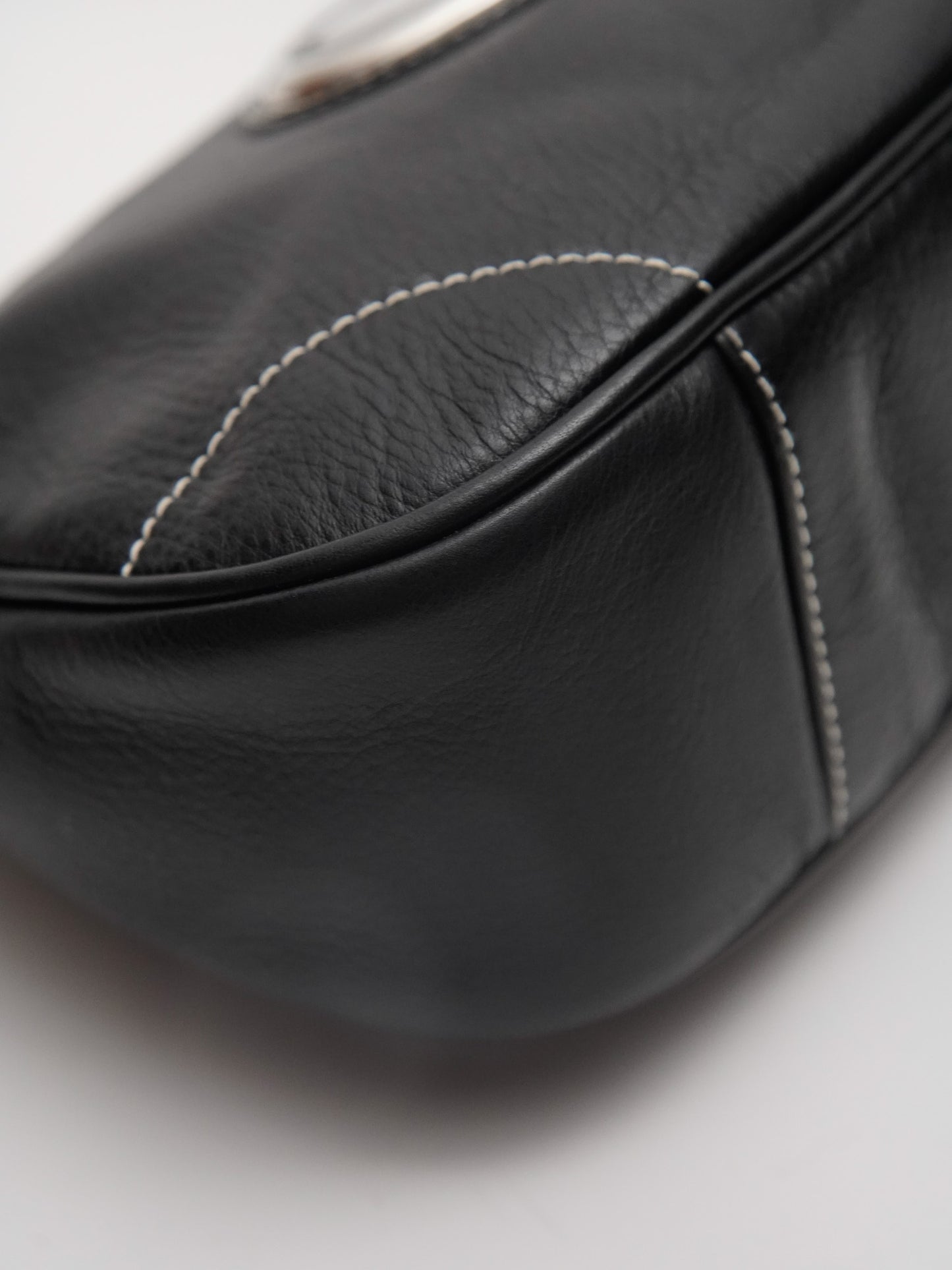Dior Trotter One Shoulder Bag Leather Calf Black