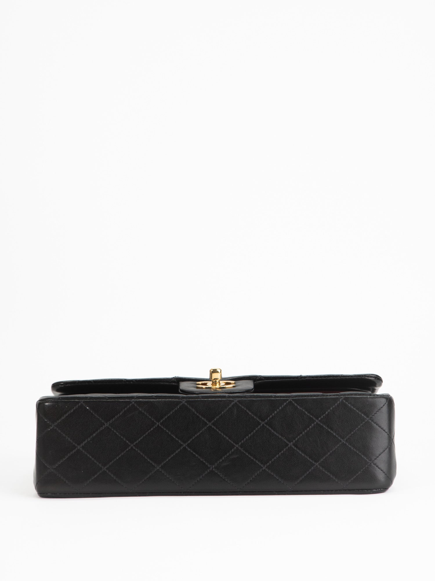CHANEL Lambskin Quilted Zip Coin Purse Black 1251057