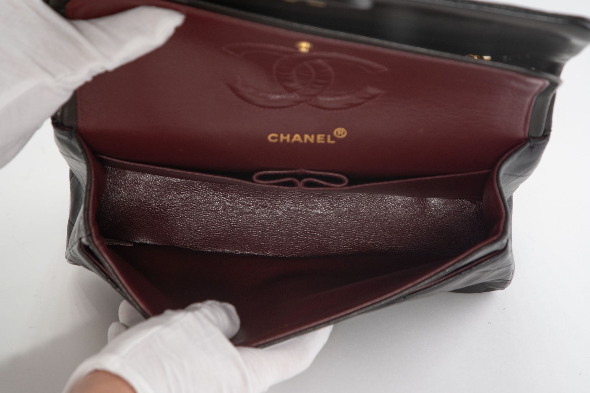 Chanel Classic Flap Matelasse Chain Shoulder Bag Medium Lambskin