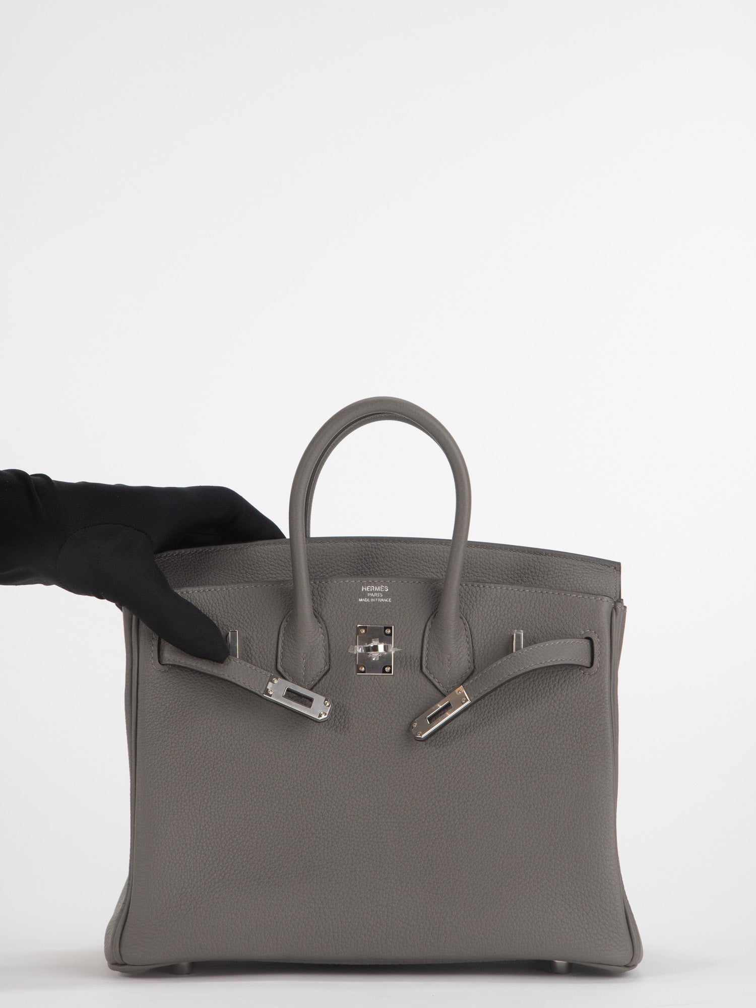 Hermes Birkin bag 30 Etain Togo leather Silver hardware