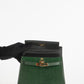 <tc>Hermes Mini Kelly 20 2WAY Handbag ◯T: 1990 Gold Hardware Lizard Green</tc>