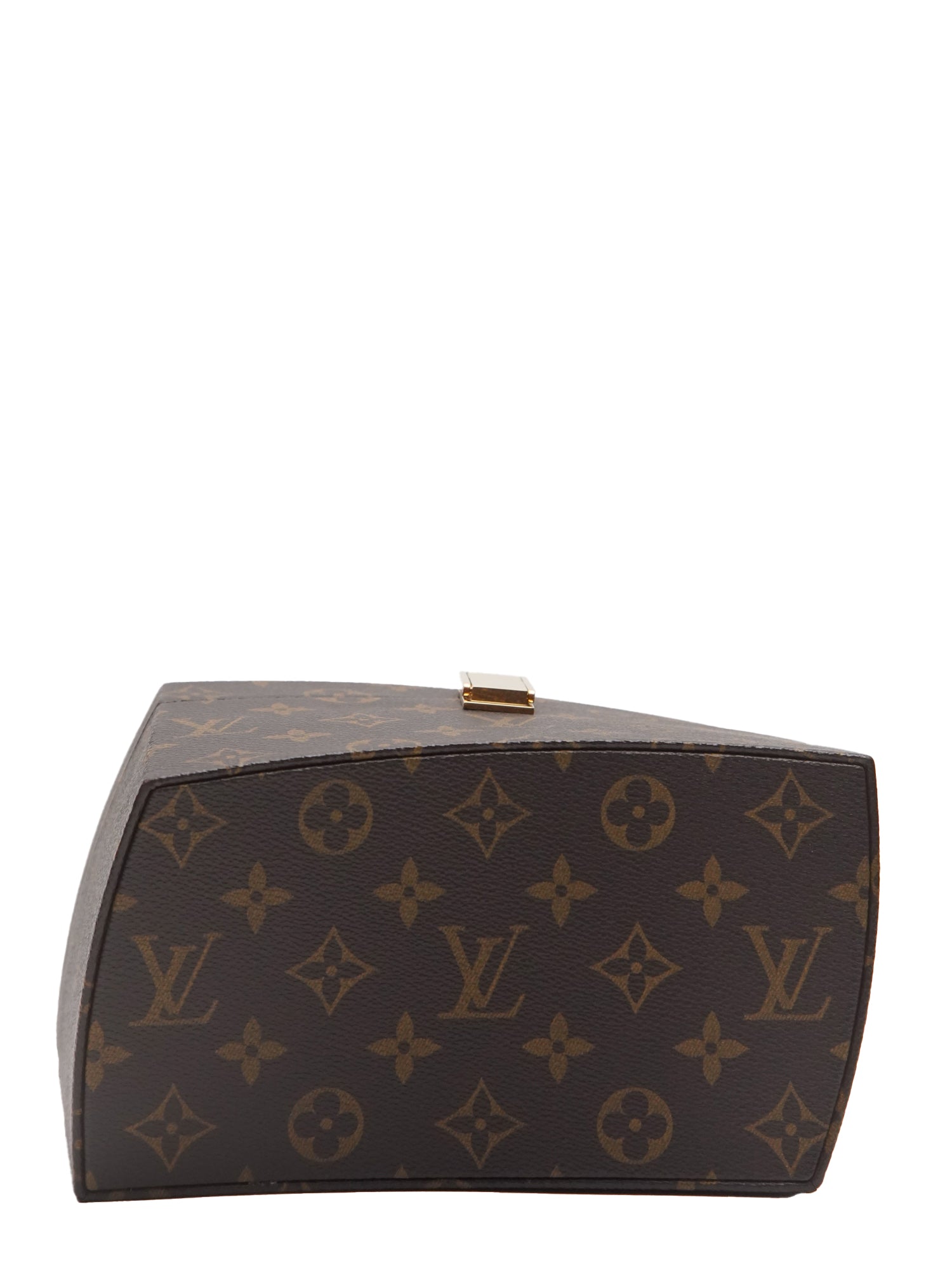 ルイ・ヴィトンxフランク・ゲーリー M40275 ツイステット ボックス ハンドバッグ  モノグラムキャンバス ブラウン ゴールド金具