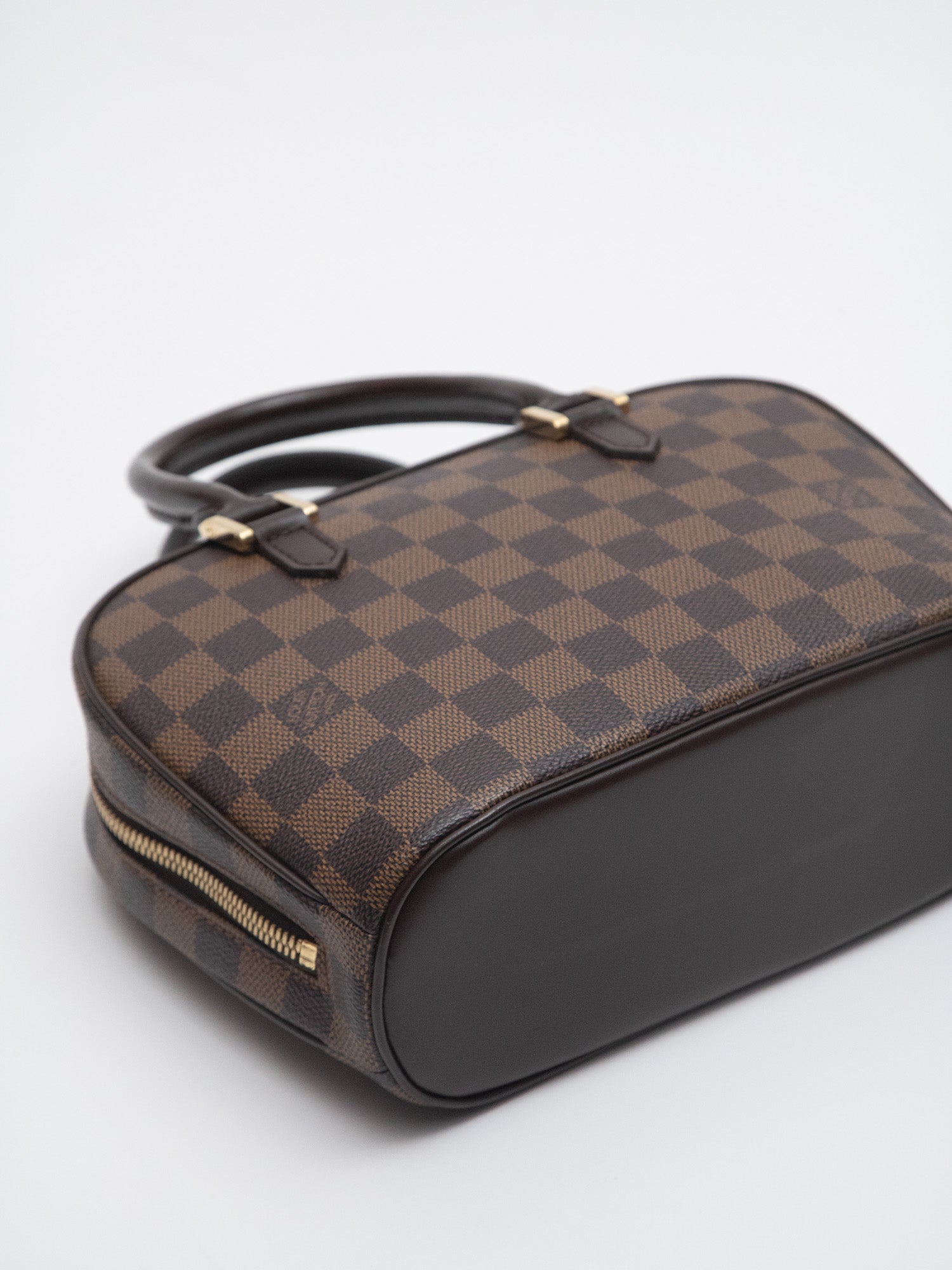 Authentic Louis Vuitton Damier Ebene Sarria Leather Handbag Purse Classic  Check