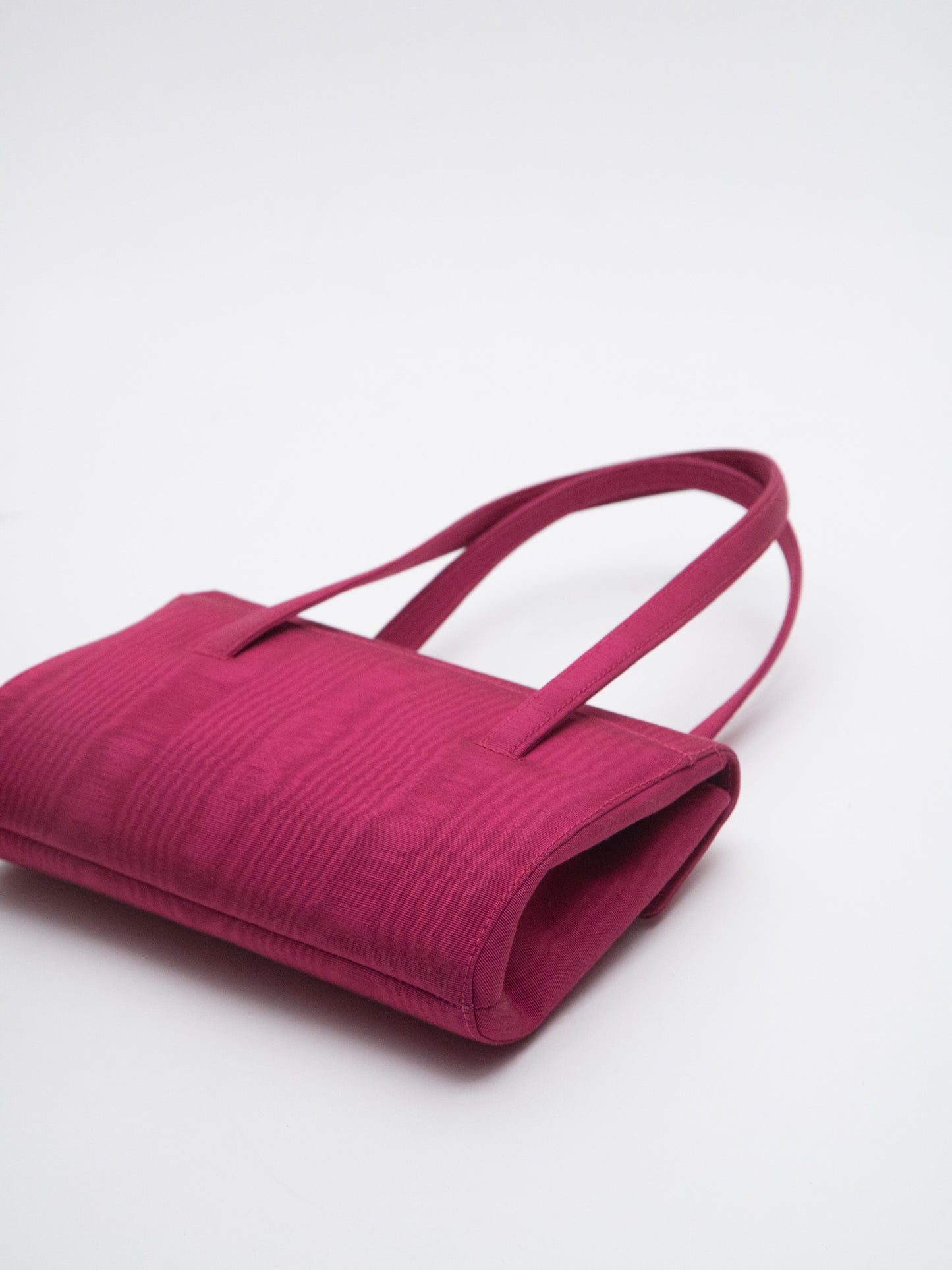 Chanel Handbag Coco Mark Turnlock Flap Bag Satin Rose Pink