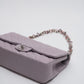 Chanel Matelasse Heart Chain Shoulder Flap Bag Lambskin Purple
