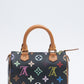 Louis Vuitton x Takashi Murakami Mini Speedy Handbag Black Monogram Multicolor Canvas