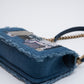 Chanel Limited LeBoy Boy Shoulder Bag Patchwork Denim Blue