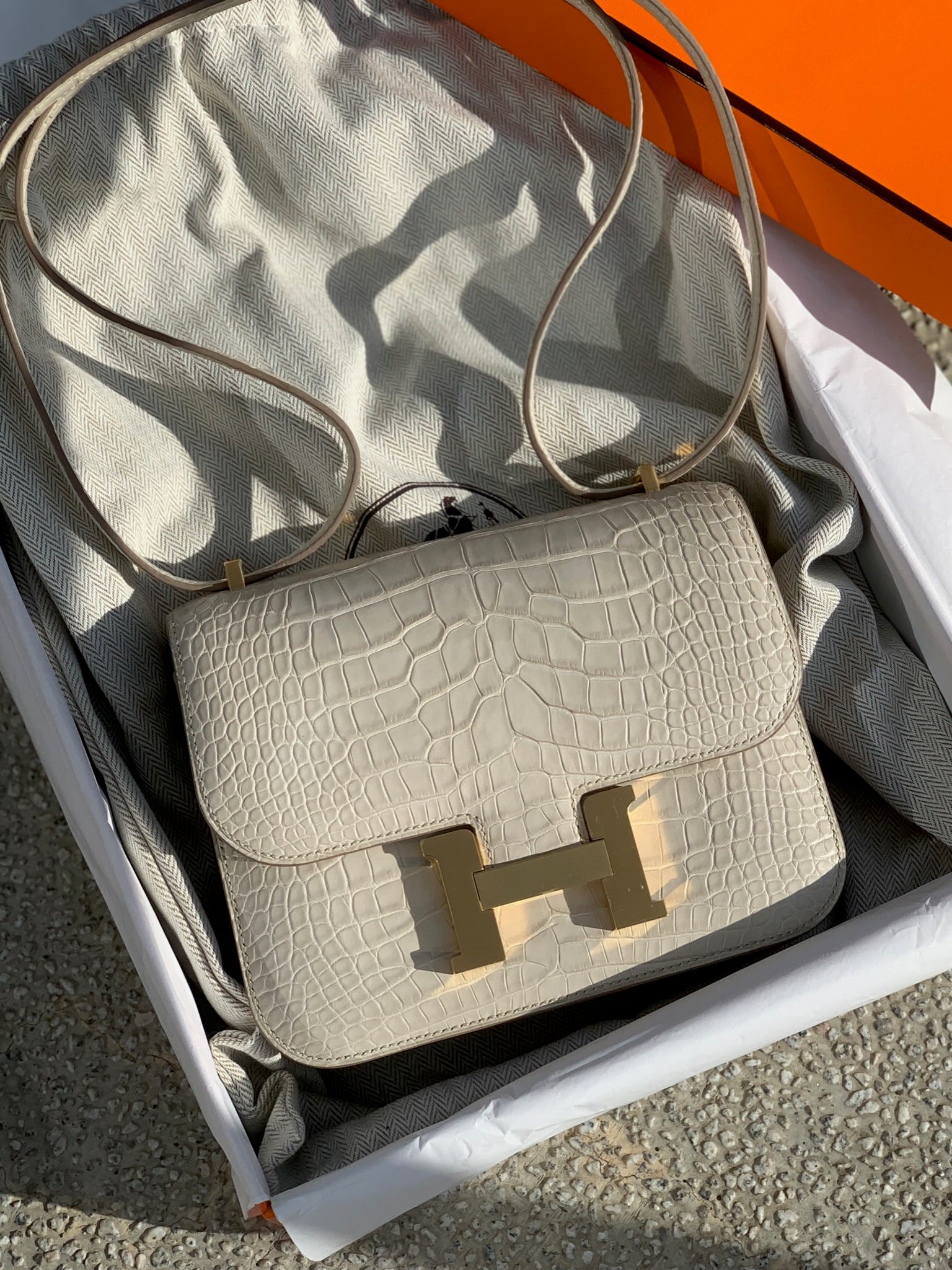 Hermes discount alligator constance