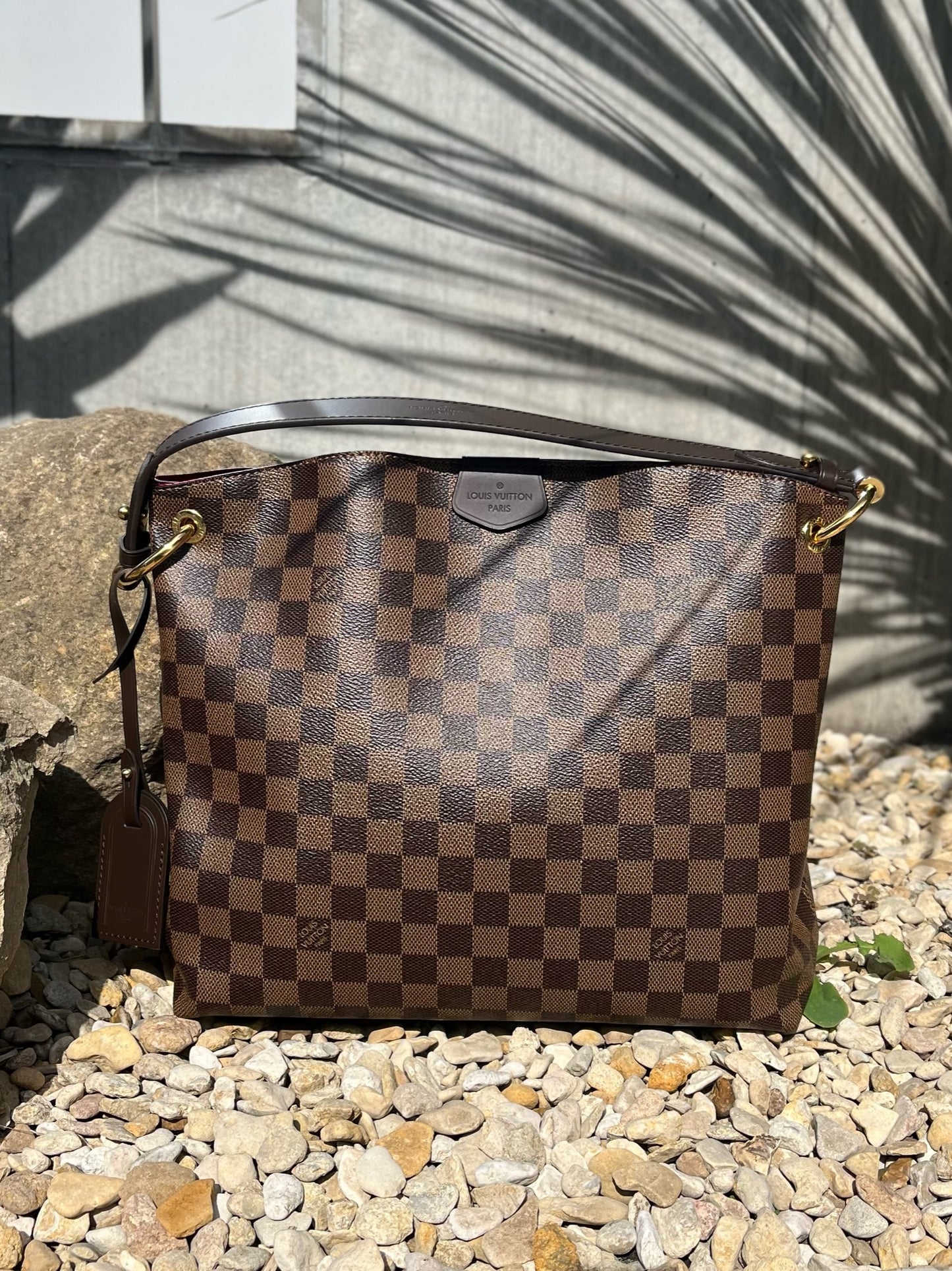 Louis Vuitton Damier Ebene Graceful MM N44045 is great for all